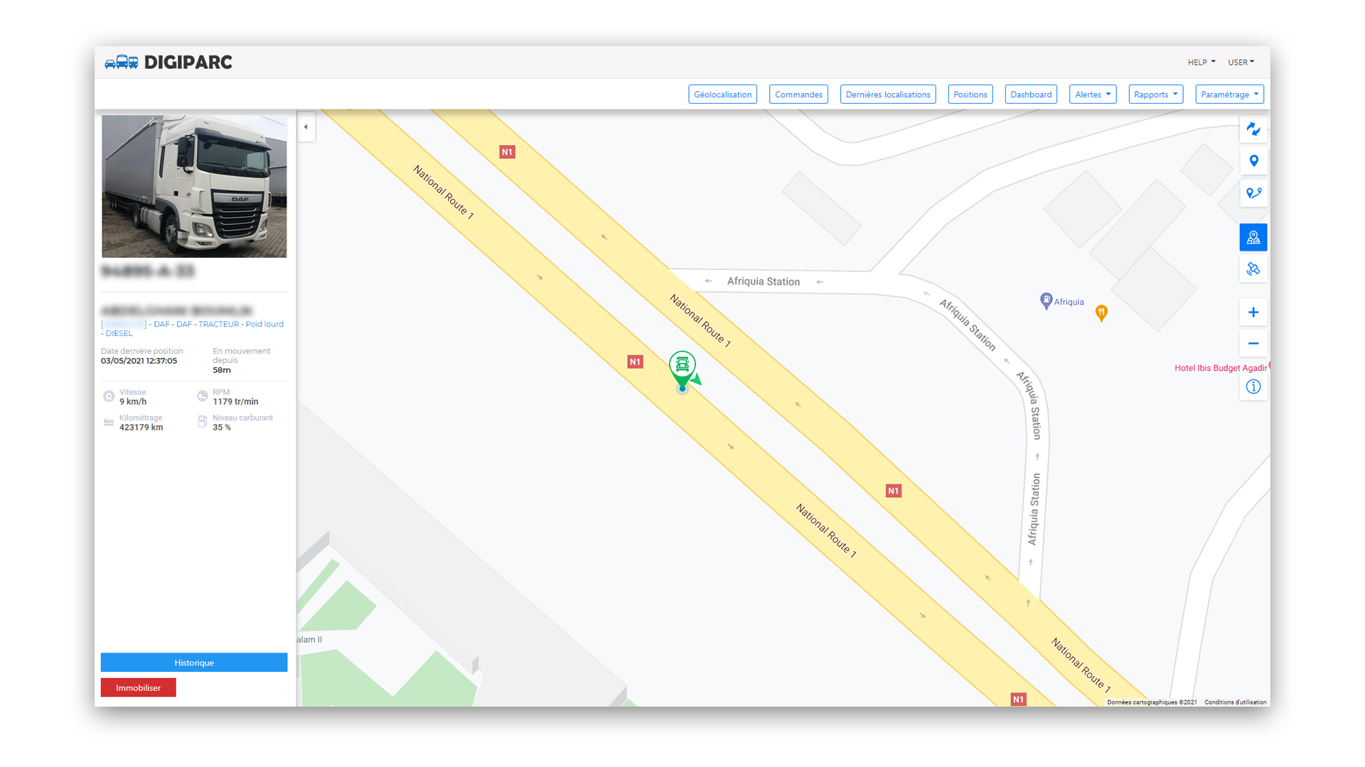 Sécurité renforcée avec la fonction d'immobilisation à distance