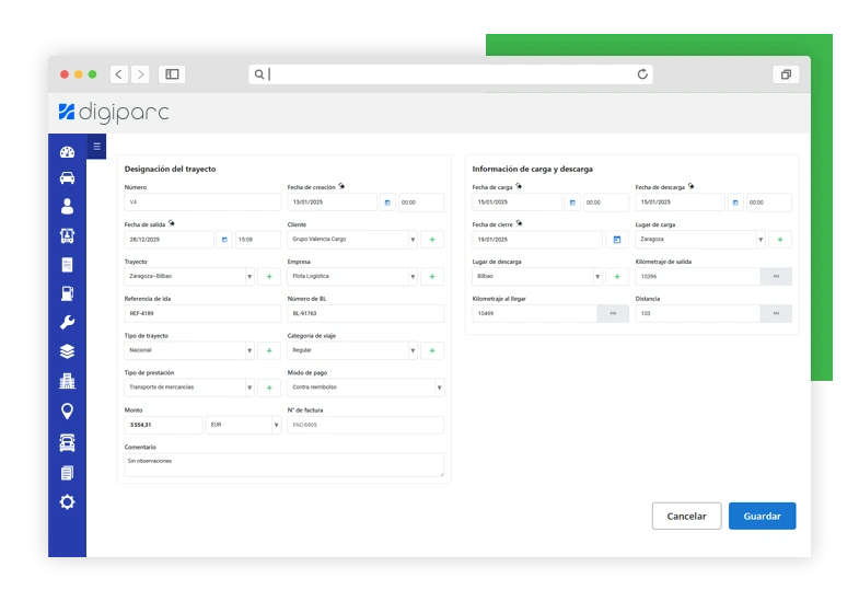 ¡Ahora puede tener su TMS a medida con DIGIPARC!