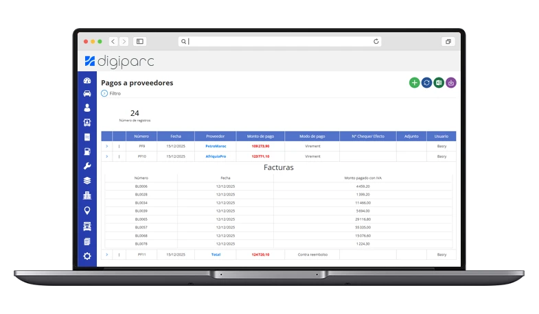 Gestión y seguimiento de los pagos a proveedores